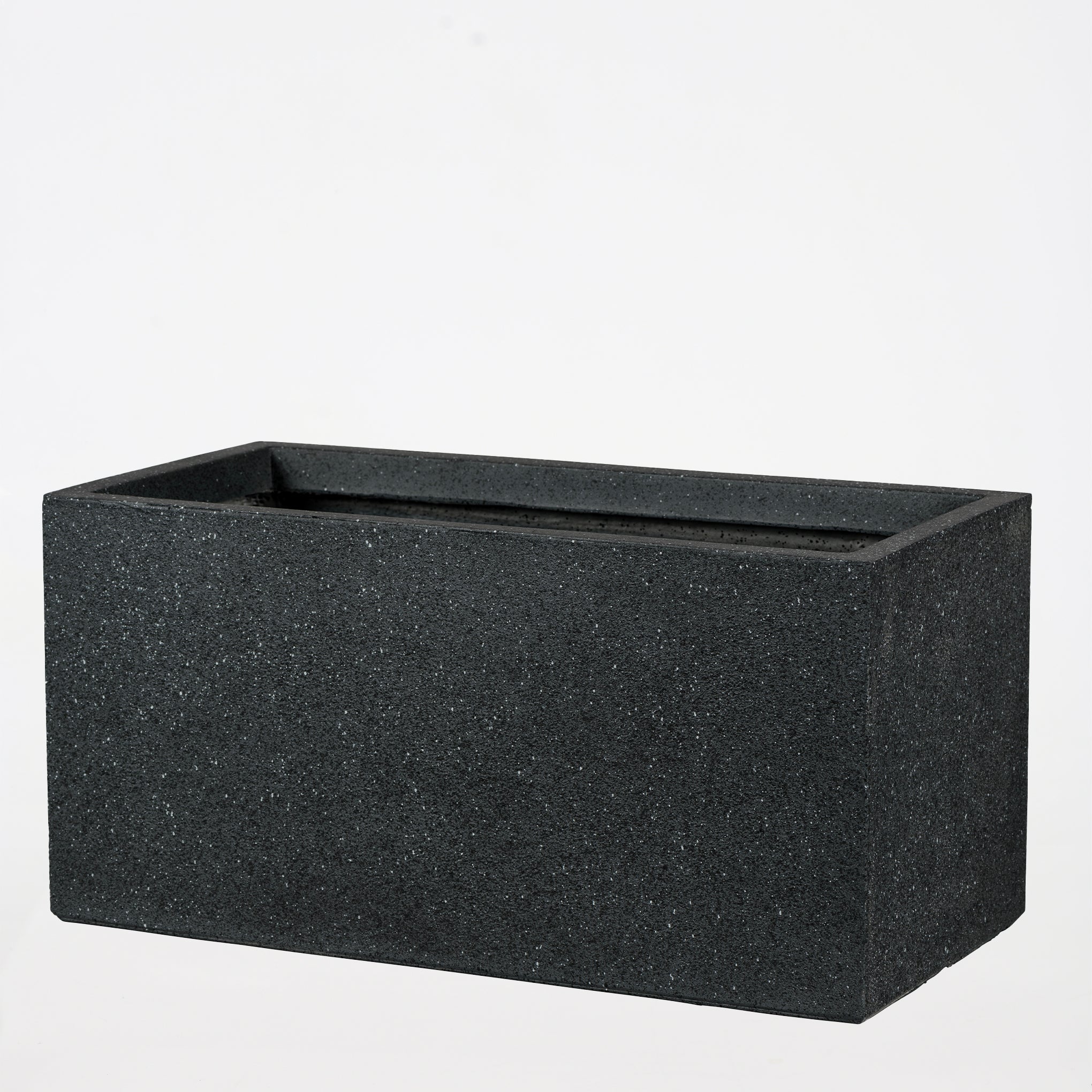 Rectangular Cement Pot -Black - Image 2