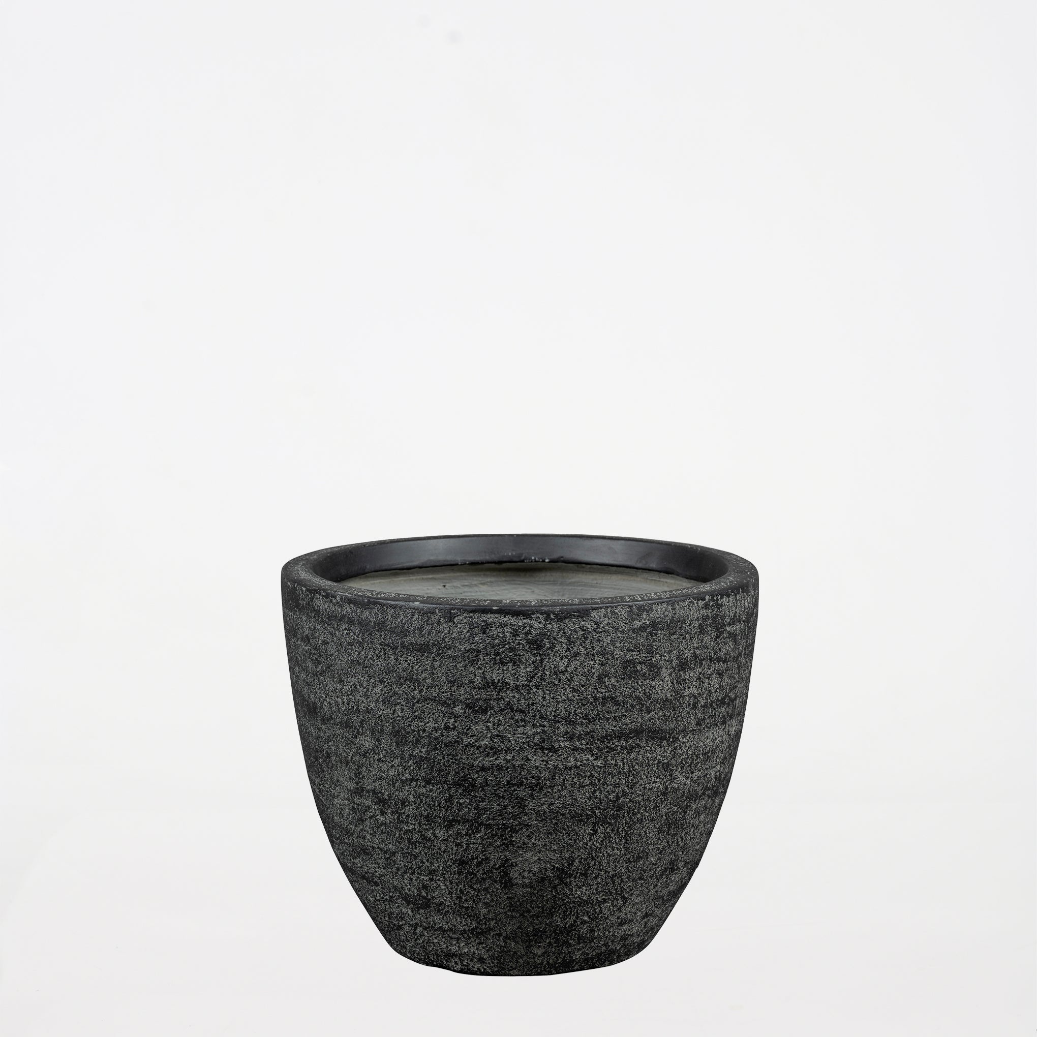 Dark Grey Cement Pot - Image 2