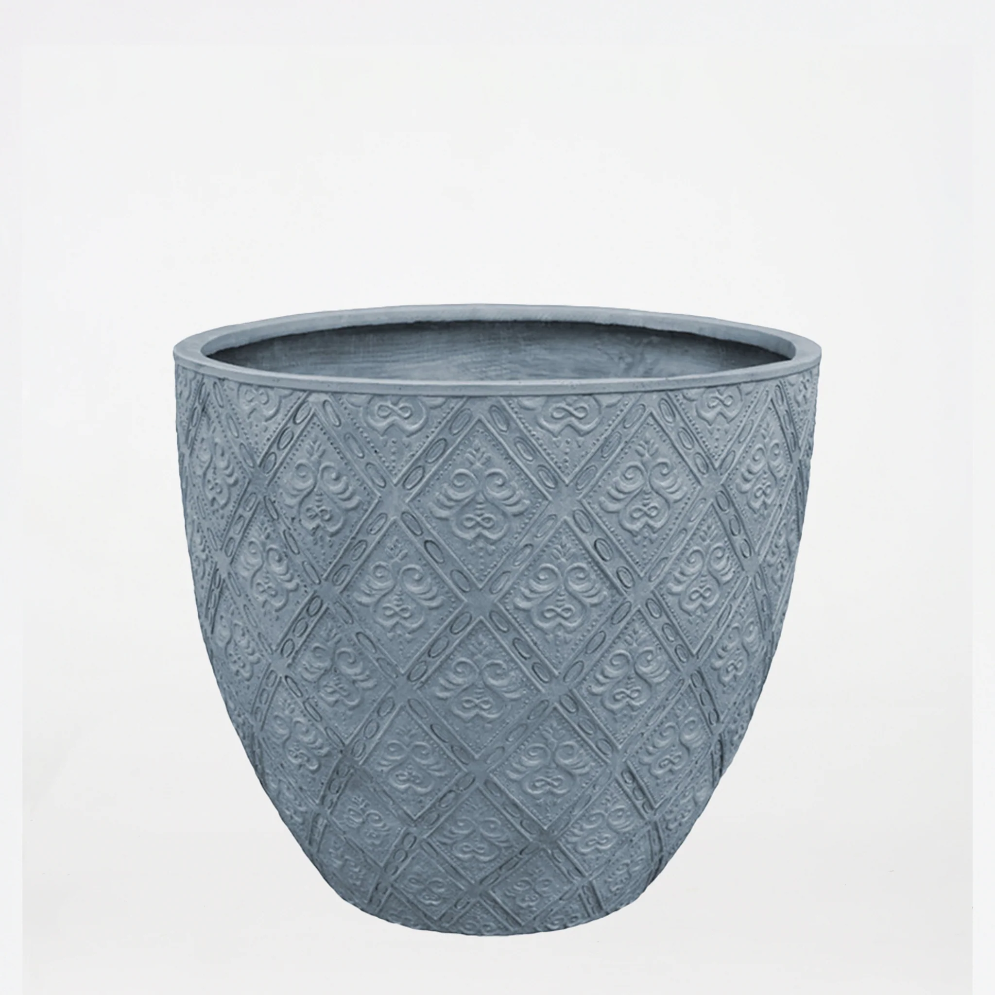 Pot Round Fiber Sacramento Grey