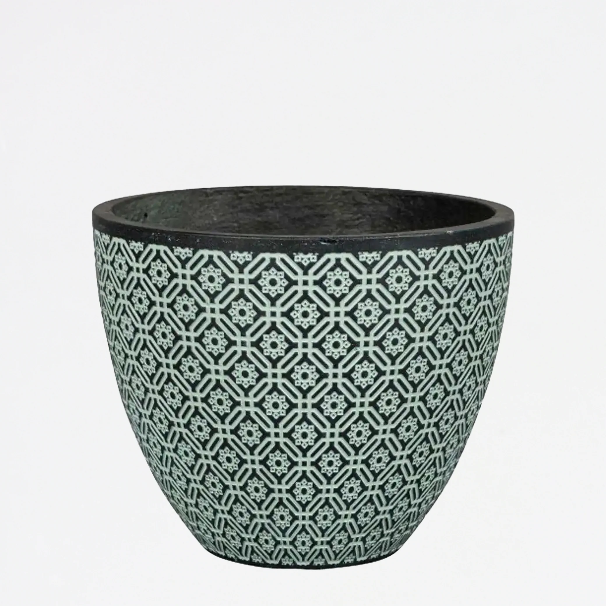 Pot Round Fiber Santos Green - Image 2