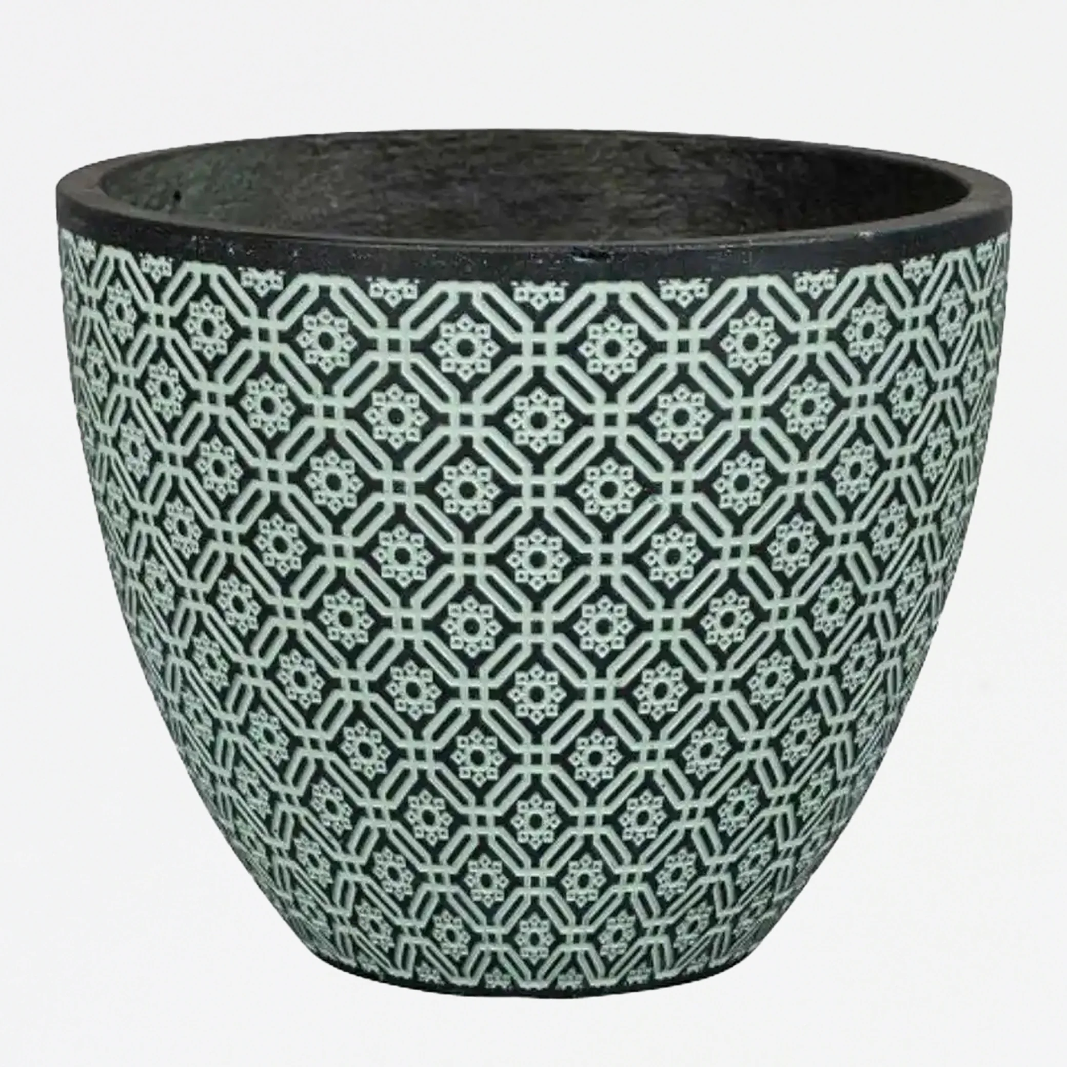 Pot Round Fiber Santos Green - Image 3