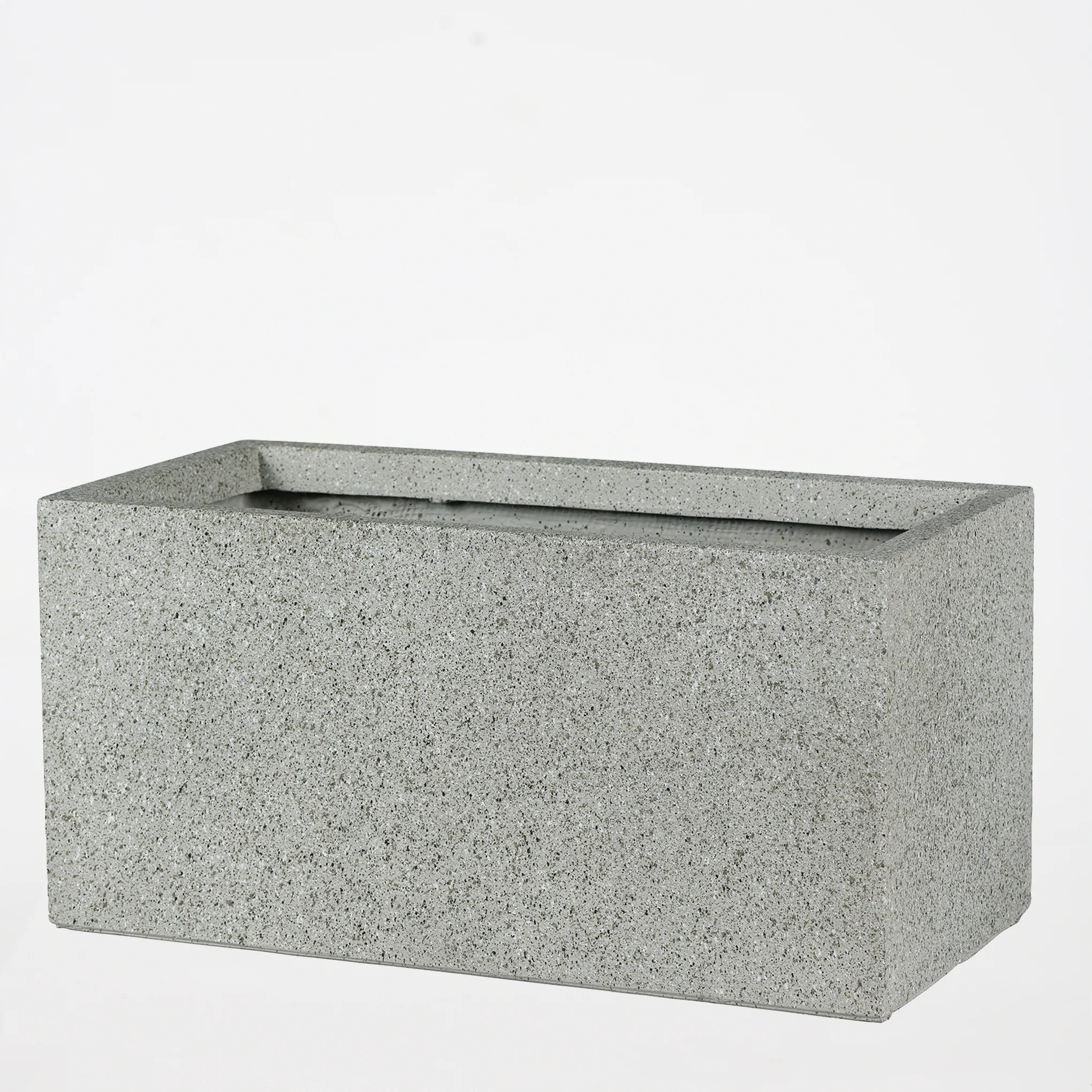 Rectangular Cement Pot - Grey - Image 2