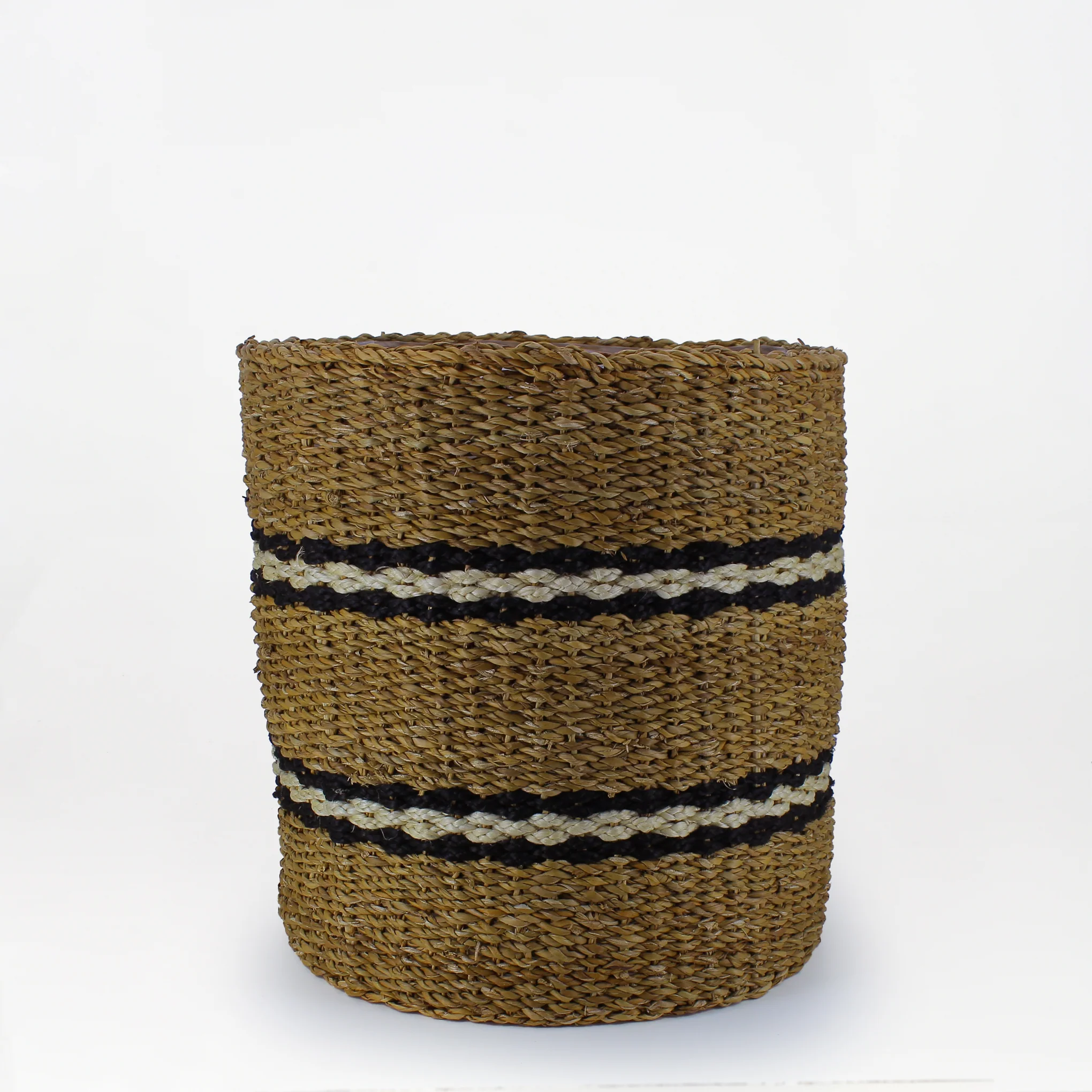 Striped Woven Basket - Image 3