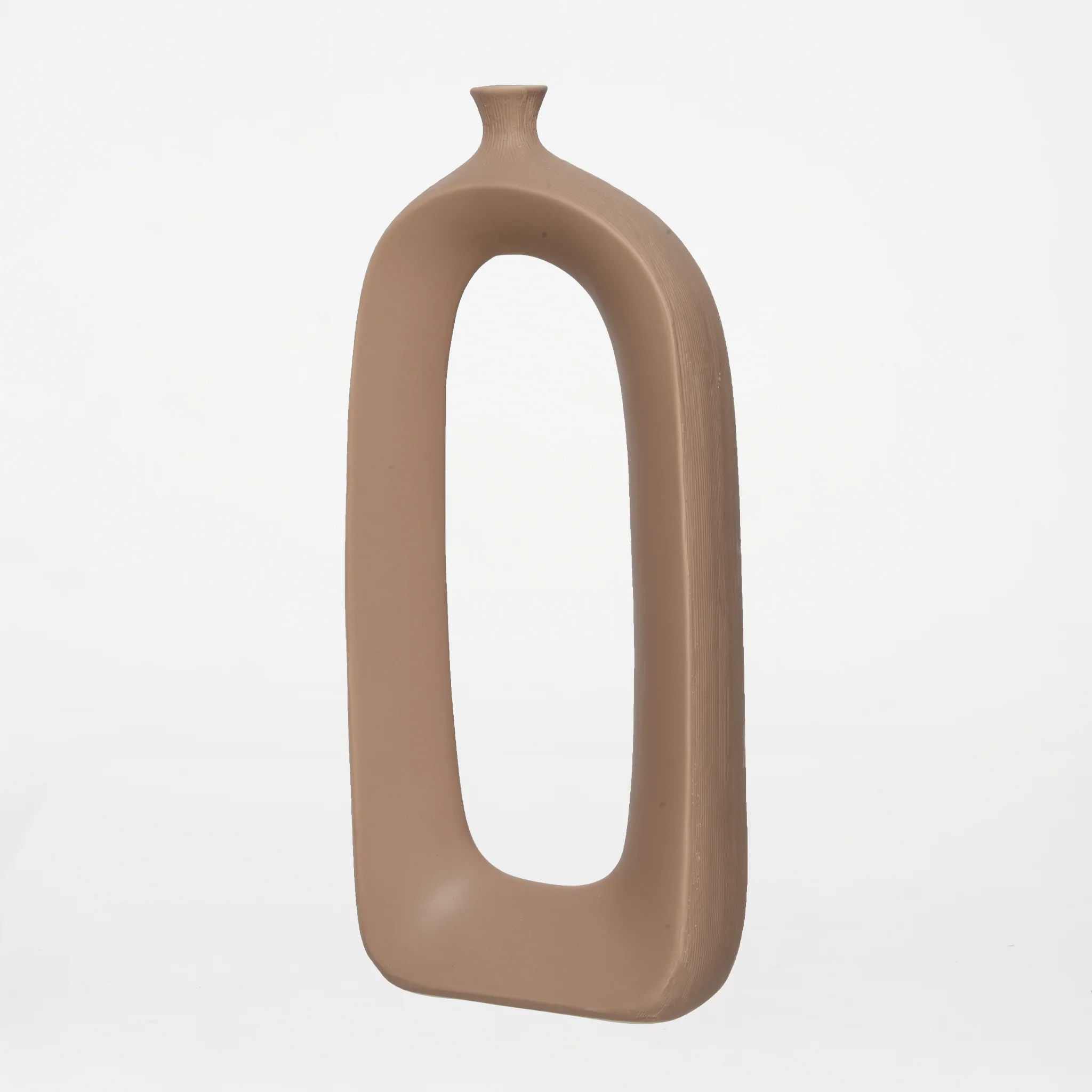 Vase Ceramic Rectangular Soft Terra